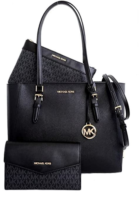 michael kors charlotte tote black|michael kors charlotte large.